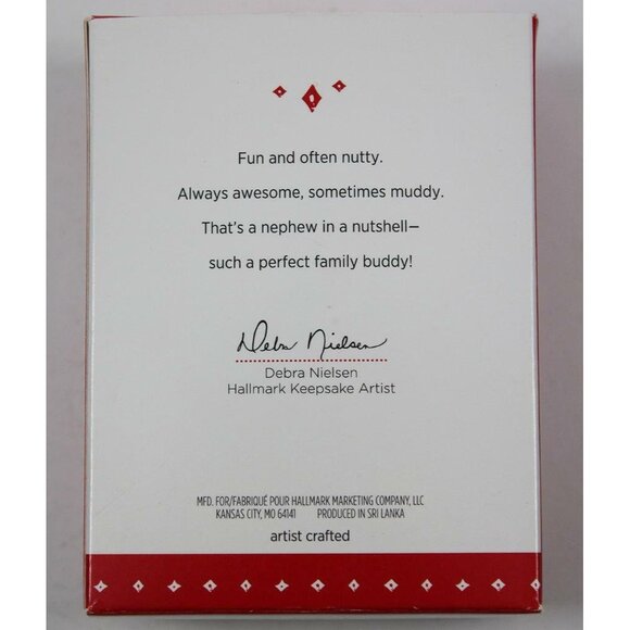 Hallmark Keepsake 2015 Nephew Squirrel w/Green Ball Christmas Ornament w/Box - Picture 6 of 7